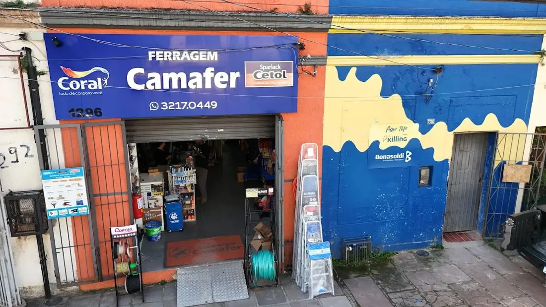 Fachada da loja Camafer Marcílio Dias